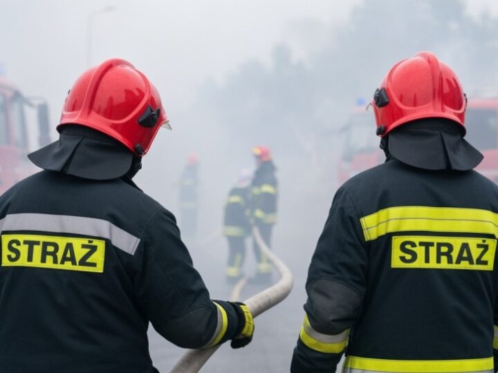 Pożar hali w Czeladzi opanowany – trwa dogaszanie, jeden ratownik w szpitalu