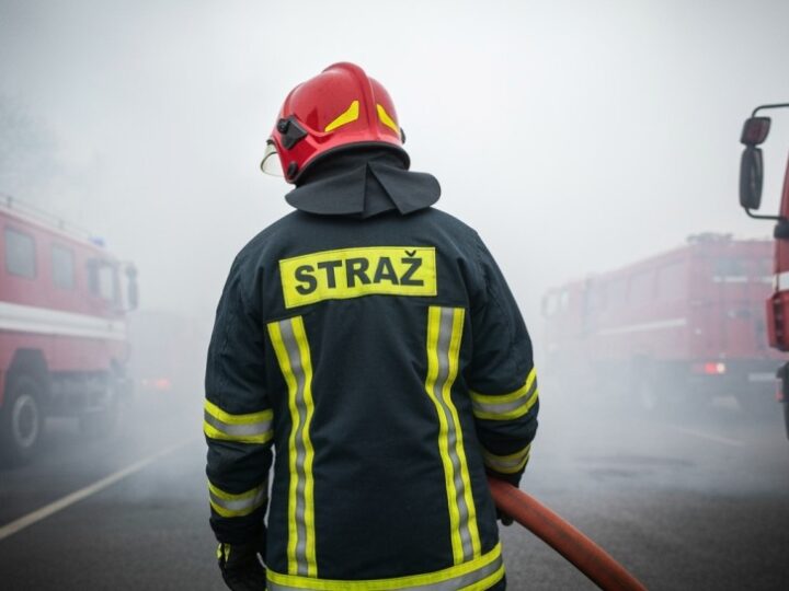 Pożar w Łagiszy: błyskawiczna akcja strażaków ratuje mieszkanie