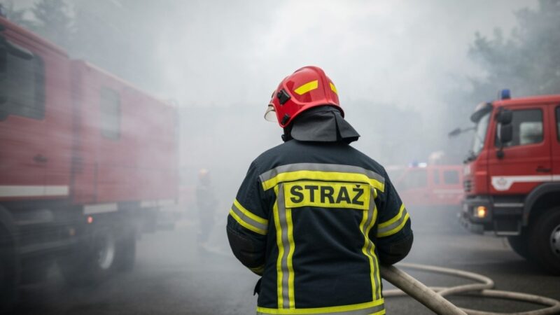 Pożar tężni w Czeladzi opanowany: trwa śledztwo w sprawie podpalenia