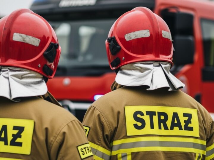 Łagisza w akcji: 50 interwencji i walka z pożarem budynku gospodarskiego