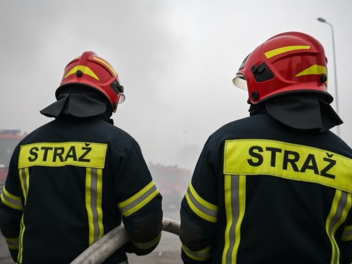 Pożar w Rogoźniku i heroiczna walka o życie mężczyzny