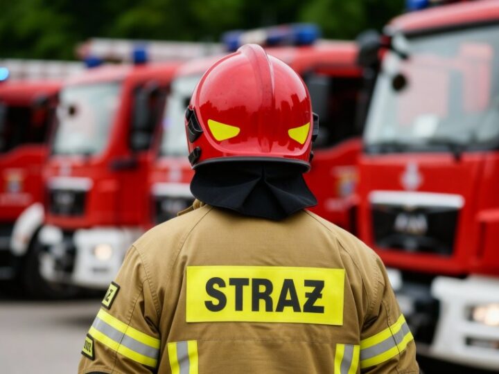 Powalone drzewo blokuje drogę w Rogoźniku