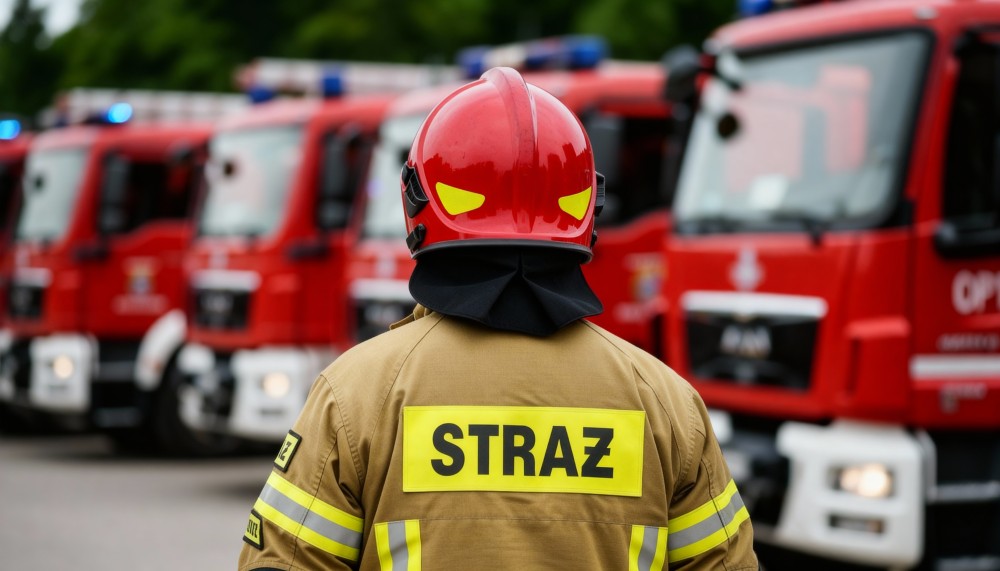 Powalone drzewo blokuje drogę w Rogoźniku